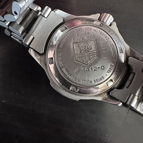 Tag Heuer women's watch WF 1412-0 steel used, needs repair