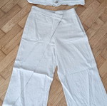 Zara linen pants with matching linen top, size S, beige