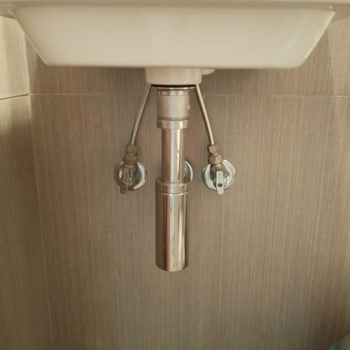 Villeroy Subway sink 45 x 35 cm like new with inox siphon