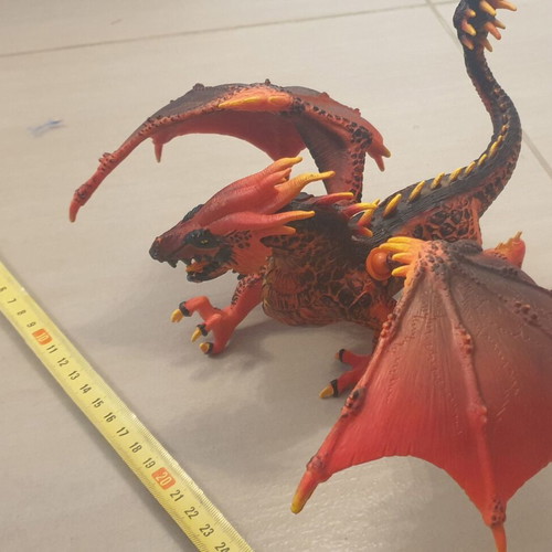 Eldrador Lava Dragon figure Schleich 30cm like new