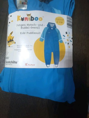 Kuniboo Kids' Waterproof Overall new, blue, size 110-116 cm