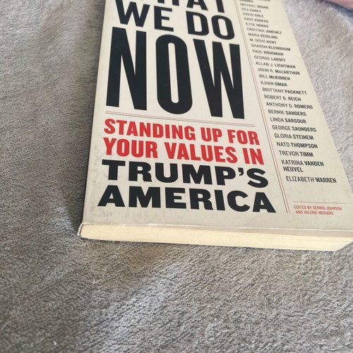 What We Do Now like new, standing up for your values in Trump’s America
