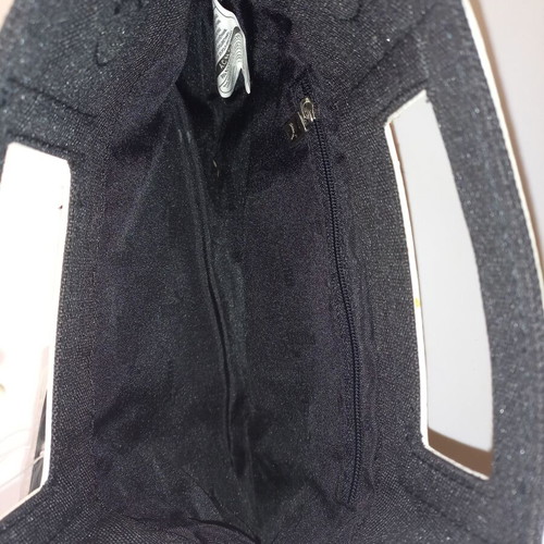Puma handbag like new, black and beige fabric
