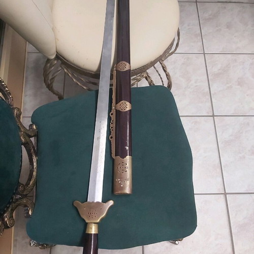 Decorative sword 1 meter with sheath, not sharpened