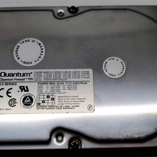 Quantum Fireball TM32A012 hard drive used 3.2GB 4500RPM 3.5''