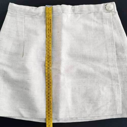 Mini skirt white-beige handmade like new