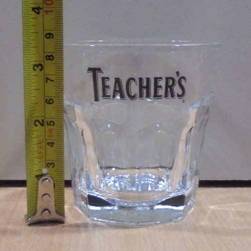 Teacher's scotch whisky promotional set of 2 glasses used