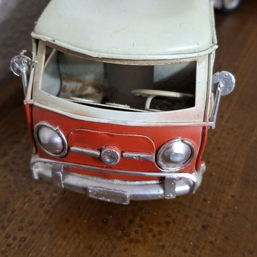 Vintage metal Hippie Van Volkswagen Type 2 like new