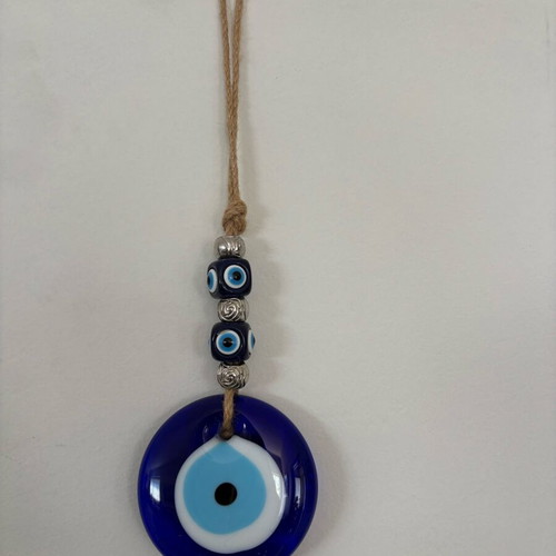 Evil Eye Wall Hanging Charm Large Handmade Glass Decoration
