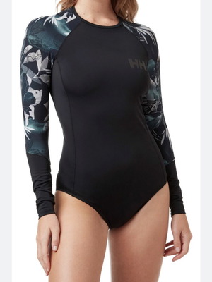 Helly Hansen one-piece rashguard swimsuit size L, new with UPF 50+