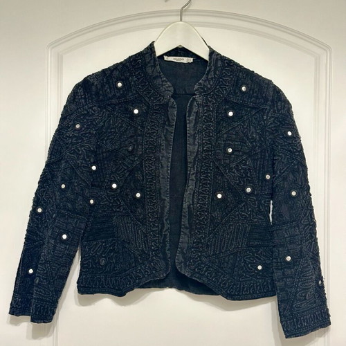 Mango denim jacket like new with mirrors