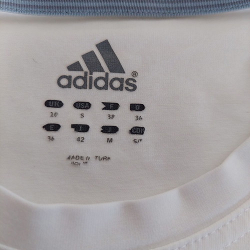 Adidas women's short-sleeve shirt white small like new