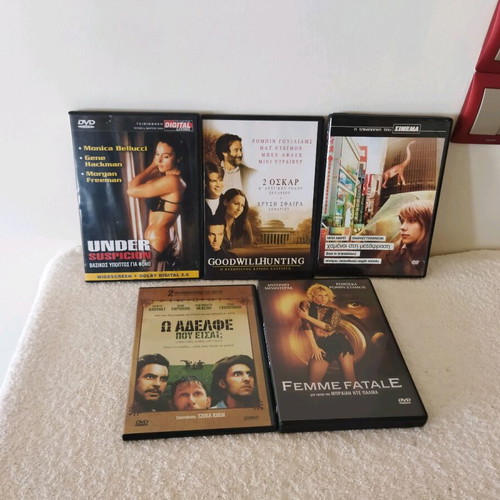 DVD movies 5 pieces like new with subtitles
