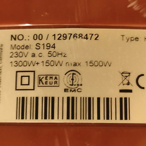 Miele S194 Vacuum Cleaner used with long cord and accessories