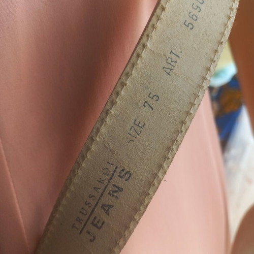 Trussardi Jeans women's leather belt new, beige, size 75