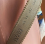 Trussardi Jeans women's leather belt new, beige, size 75