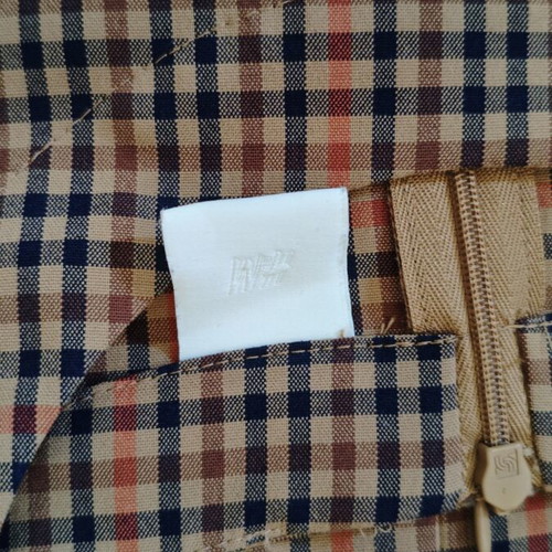 H&M checked mini dress size XS like new, beige