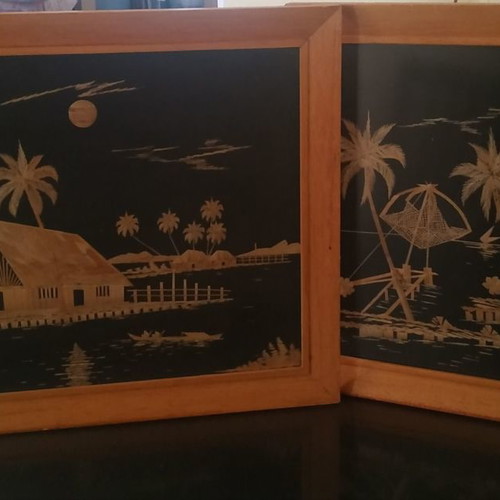 Frames used, set of 2, 40x55 cm