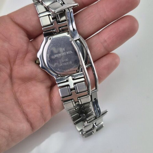 Raymond Weil Parsifal 9190 μεταχειρισμένο δίχρωμο ρολόι quartz