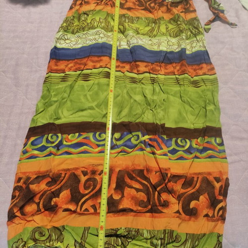 Vintage summer skirt used, multicolor, size M