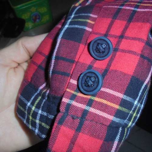 BSB Red Checked Jacket size medium like new