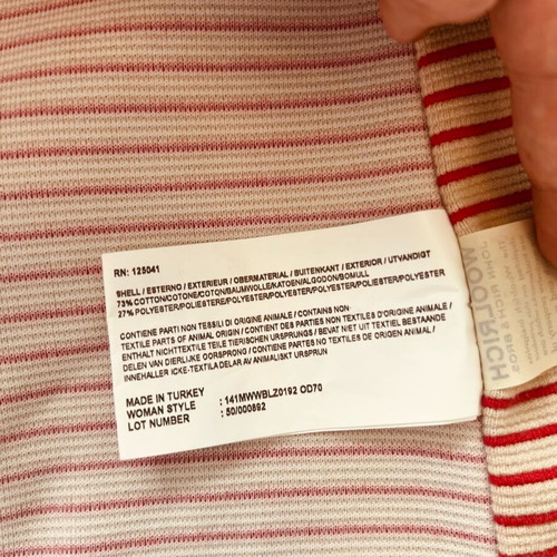 Woolrich blazer size S like new, white and red