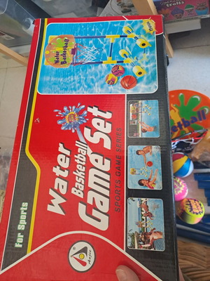 Water basketball game set new for pool with 3 balls