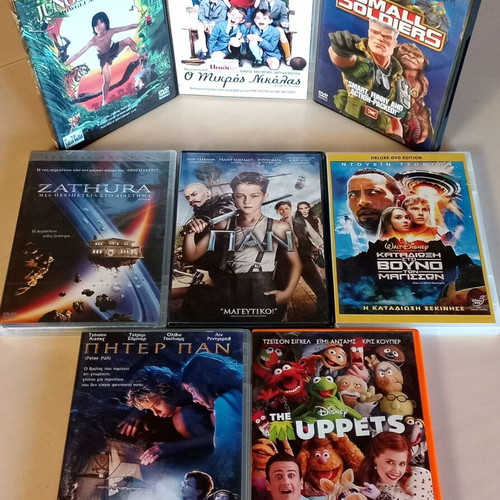 Family DVD set of 8 movies like new, comedy, action, fantasy, animation