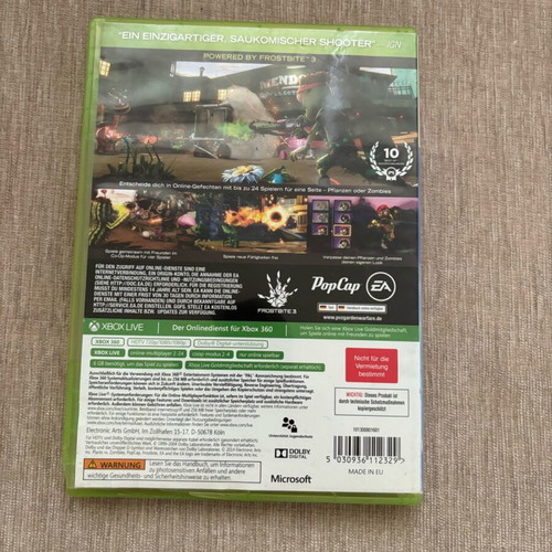 Plants vs Zombies Garden Warfare Xbox 360 used PAL