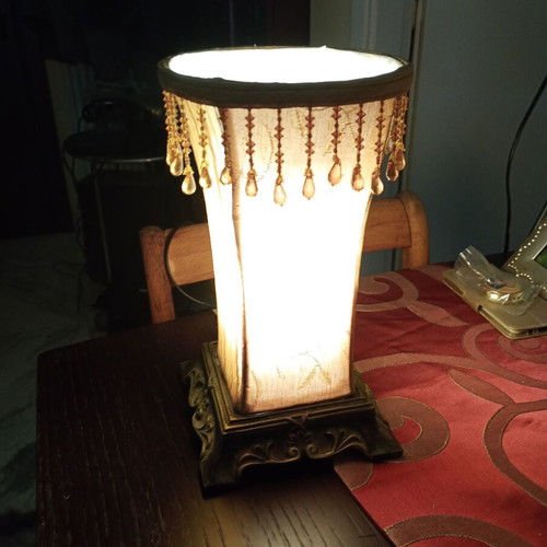 Bronze table lamp like new, height 0.30 m