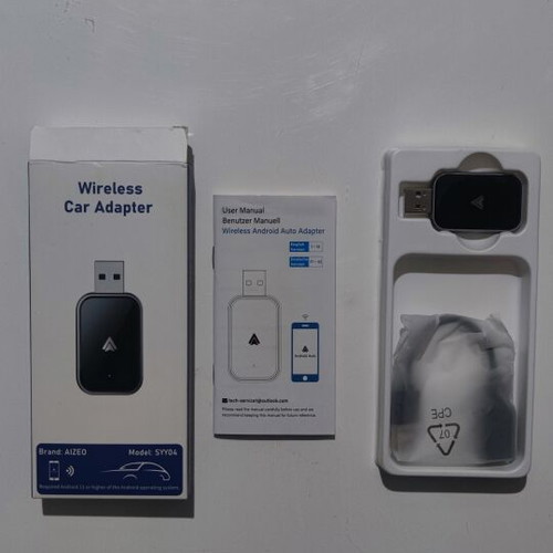 Aizeo SYY04 Wireless Car Adapter for Android Auto new