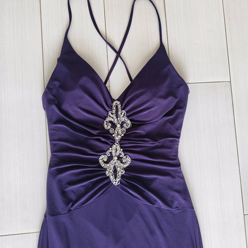 Vintage Modissa Glam evening dress size M like new, purple