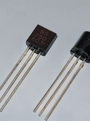 Τρανζίστορ MOSFET BS250 TO-92 καινούργιο, P-Channel, χαμηλής ισχύος