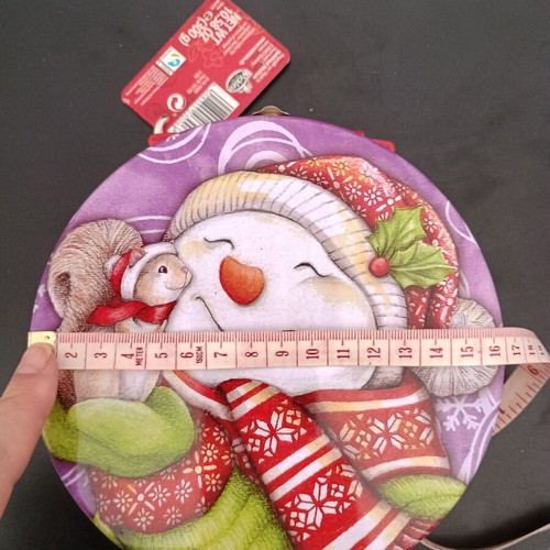 Metal Tin Box Snowman New