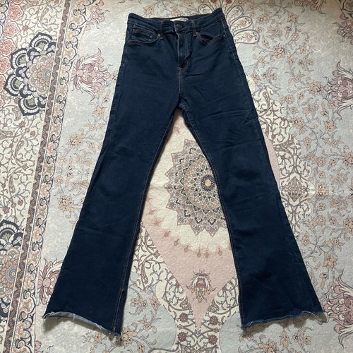 Stradivarius flared jeans like new, size L, blue