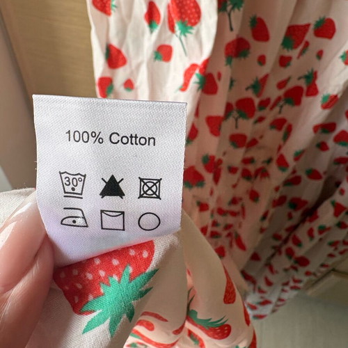 Karavan dress like new with belt, white and red