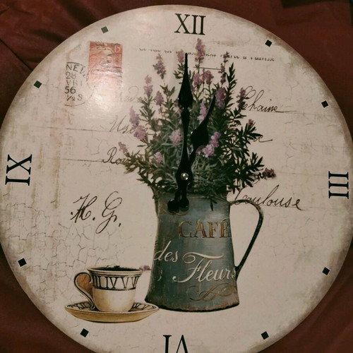 Wall clock for kitchen like new, analog, 33 cm diameter