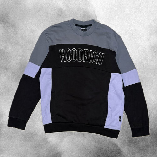 Hoodrich sweatshirt with color block design like new