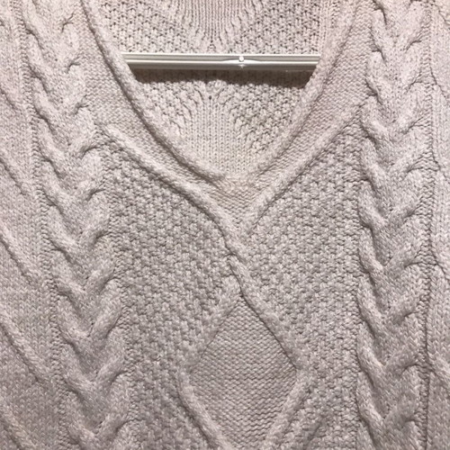 Knitted sweater used, onesize, white