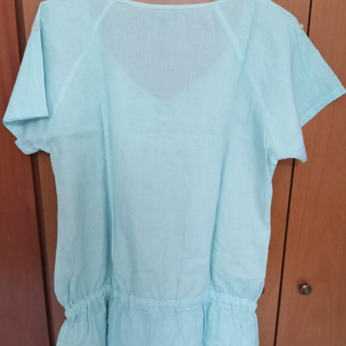 Toi&Moi striped cotton shirt like new, green and white, size L