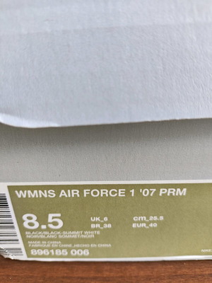 Nike Air Force sneakers new, black suede, size 40