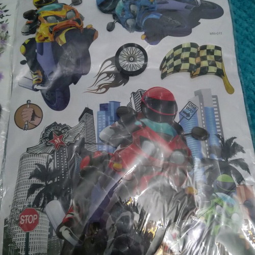 3D wall stickers, two large sheets, new