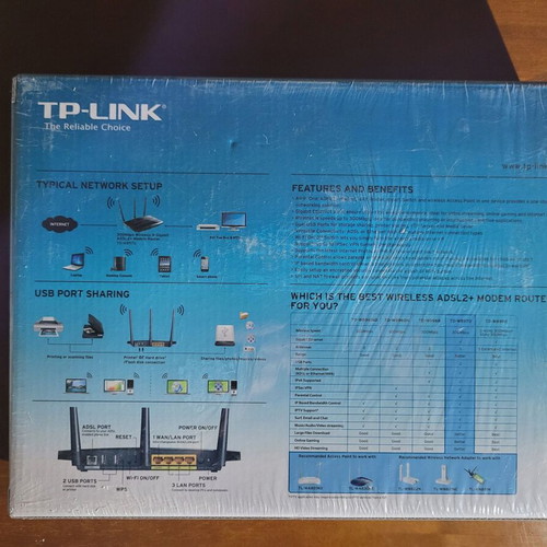 TP-LINK TD-W8970 300 Mbps Wireless N ADSL2+ Modem Router like new