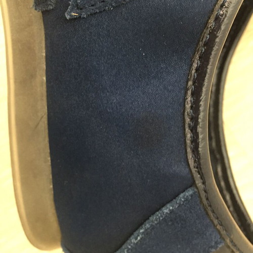Miss Sixty dark blue satin sneakers used, size 40