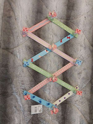 Wooden hanger new with dog design, multicolor