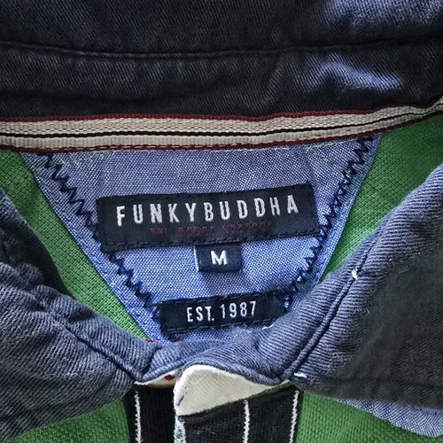 Funky Buddha Shirt size M like new, green