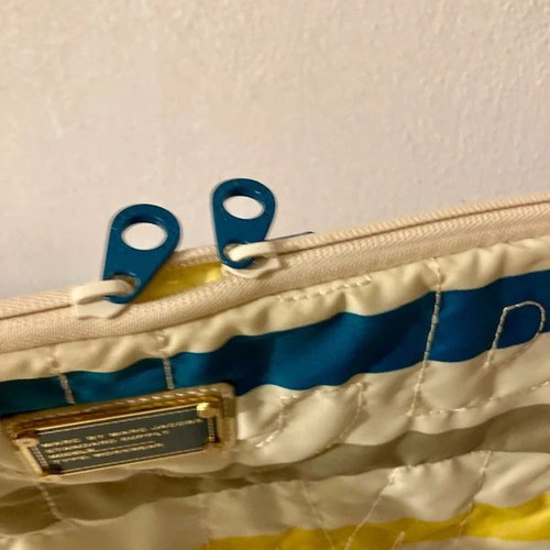 Marc Jacob handheld laptop bag like new with colorful stripes