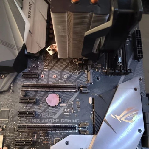 Intel i7 8700 with ASUS ROG STRIX Z370-F motherboard and Cooler Master cooling