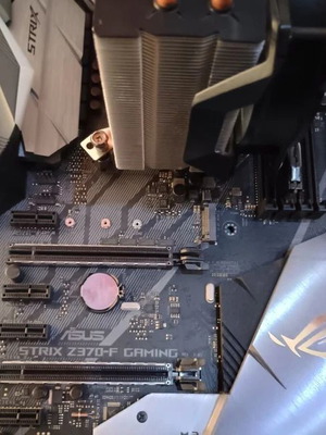 Intel i7 8700 with ASUS ROG STRIX Z370-F motherboard and Cooler Master cooling
