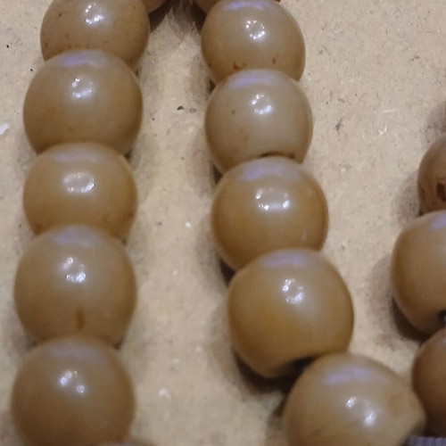 Sudurus mastic worry beads used, 53 handmade beads with silver elements